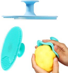 2 Pcs Vegetable Brush Potato Scrubber Veggie Brush Silicone Reusable Cleaning Tools with Non Slip Grip for Kitchen Food Potato Carrots Corn 2 Pcs Vegetable Brush Potato Scrubber Veggie Brush Silicone Reusable Cleaning Tools with Non Slip Grip for Kitchen Food Potato Carrots Corn